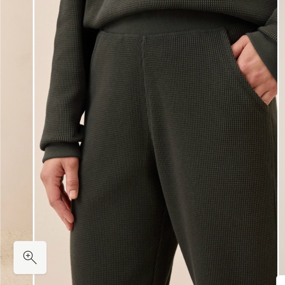 Pact Women's Organic Thermal Waffle Wide Leg Pants NWT Size XS - Picture 4 of 6